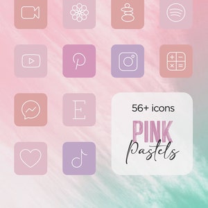 Neon Ios Icon Pack Aesthetic Iphone Ios 14 Realistic Neon Etsy
