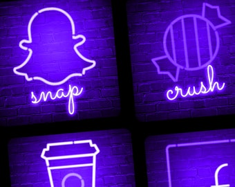 Featured image of post Neon Purple Snapchat Logo Ios 14