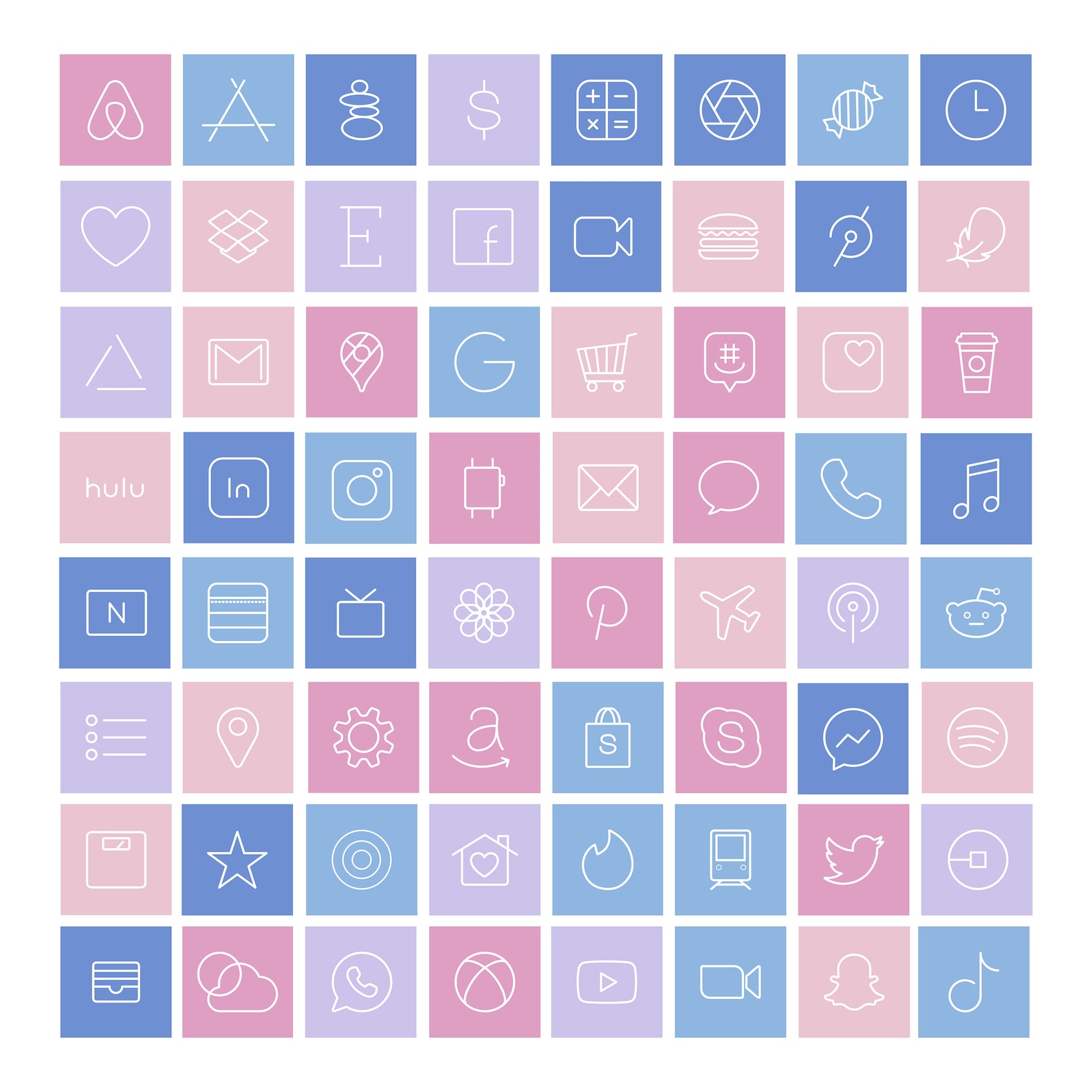 Pastel Ios Icon Pack Aesthetic Iphone Ios 14 Custom Icons - Etsy