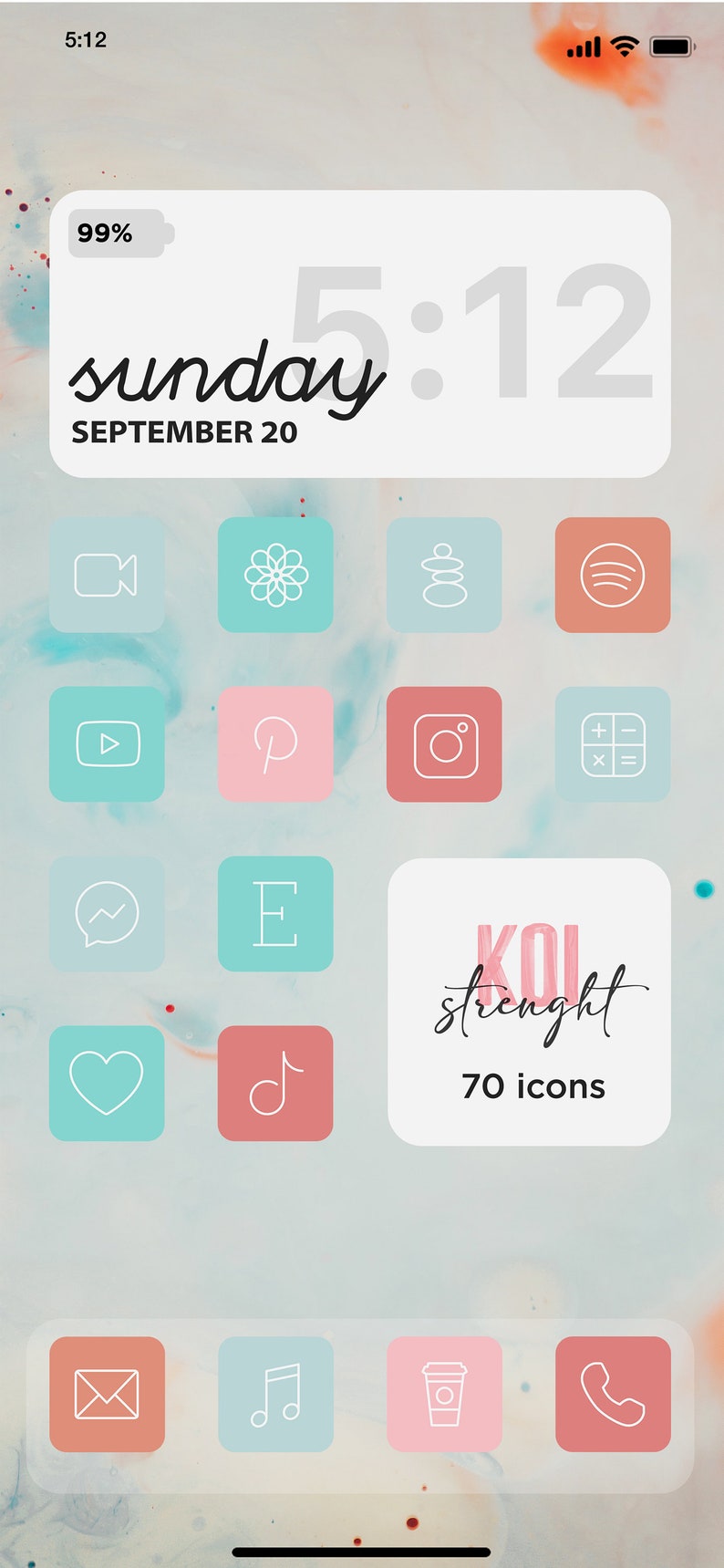 Pastel Ios Icon Pack Aesthetic iPhone Ios 14 Pink Custom - Etsy