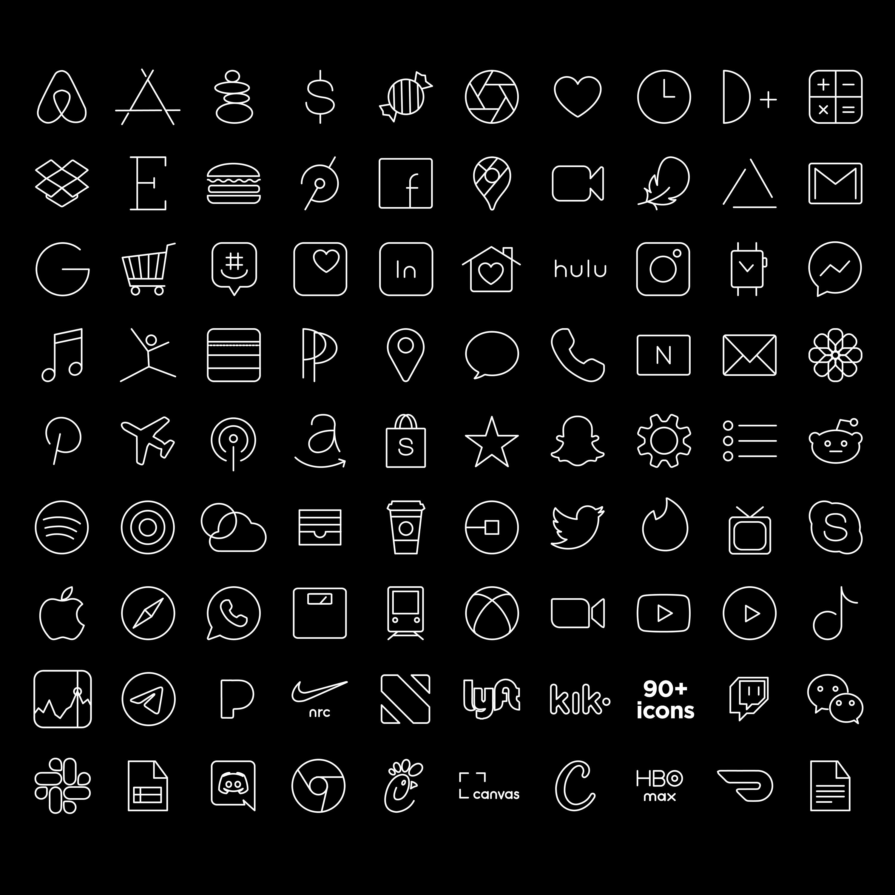 Black Ios Icon Pack Aesthetic Iphone Ios 14 Minimalistic Etsy Black Ios Icon Pack Aesthetic Iphone Ios 14 Minimalistic Etsy