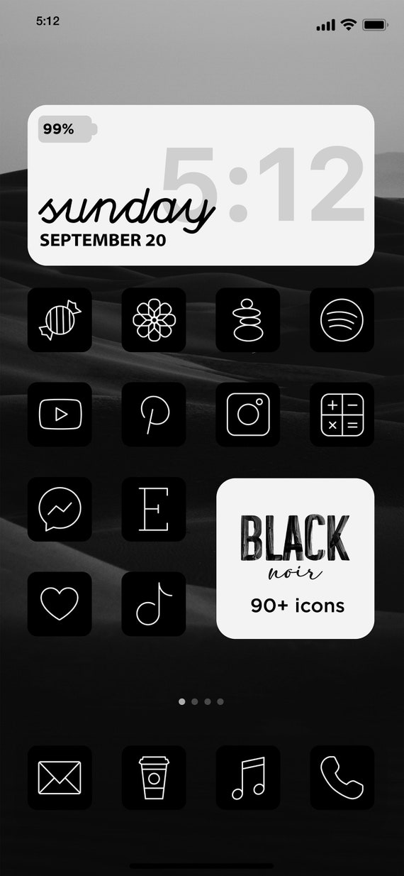 Featured image of post Ios 14 Facebook Icon Aesthetic Black - One video titled how to make your ios 14 home screen aesthetic af had over 24 million.