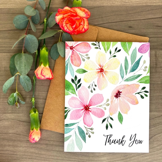 Calligraphy Thank You | 6 Card Set Calligraphy Thank You | 6 Card Set