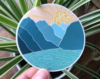 Sticker Lets Go Adventure, cadeaux de voyage, Sticker pour carnet de voyage, Sticker pour ordinateur portable, Adventure Zone, L'aventure vous attend, Sticker de voyage, Wanderlust