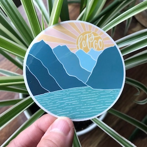 Lets Go Adventure Sticker, Travel Gifts, Travel Journal Sticker, Laptop Sticker, Adventure Zone, Adventure Awaits, Travel Sticker,Wanderlust