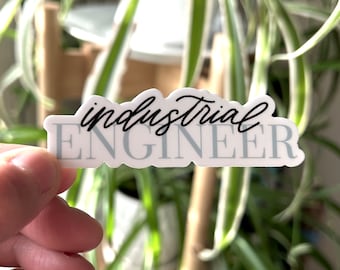 Sticker ingénieur industriel, Sticker STEM, Sticker ingénieur, Sticker étudiant ingénieur, Sticker ingénieur, cadeau ingénieur industriel