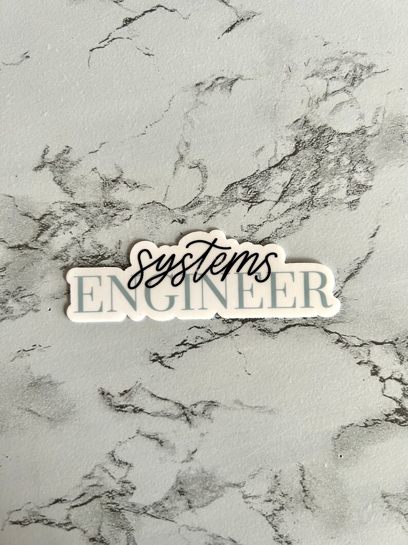 Systems Engineer Sticker STEM Sticker Engineering Sticker - Etsy