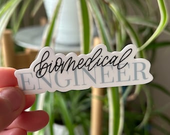 Biomedical Engineer Sticker, STEM Sticker, Biomedical Engineering, Bio Sticker, Engineering Student Sticker, Engineer, Engineering Gift BE