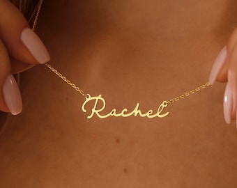 Gold Name Necklace, Mothers Day Gift , Personalized Name Necklace, Mom Necklace ,Custom Name Jewelry, 14k Solid Gold Necklaces