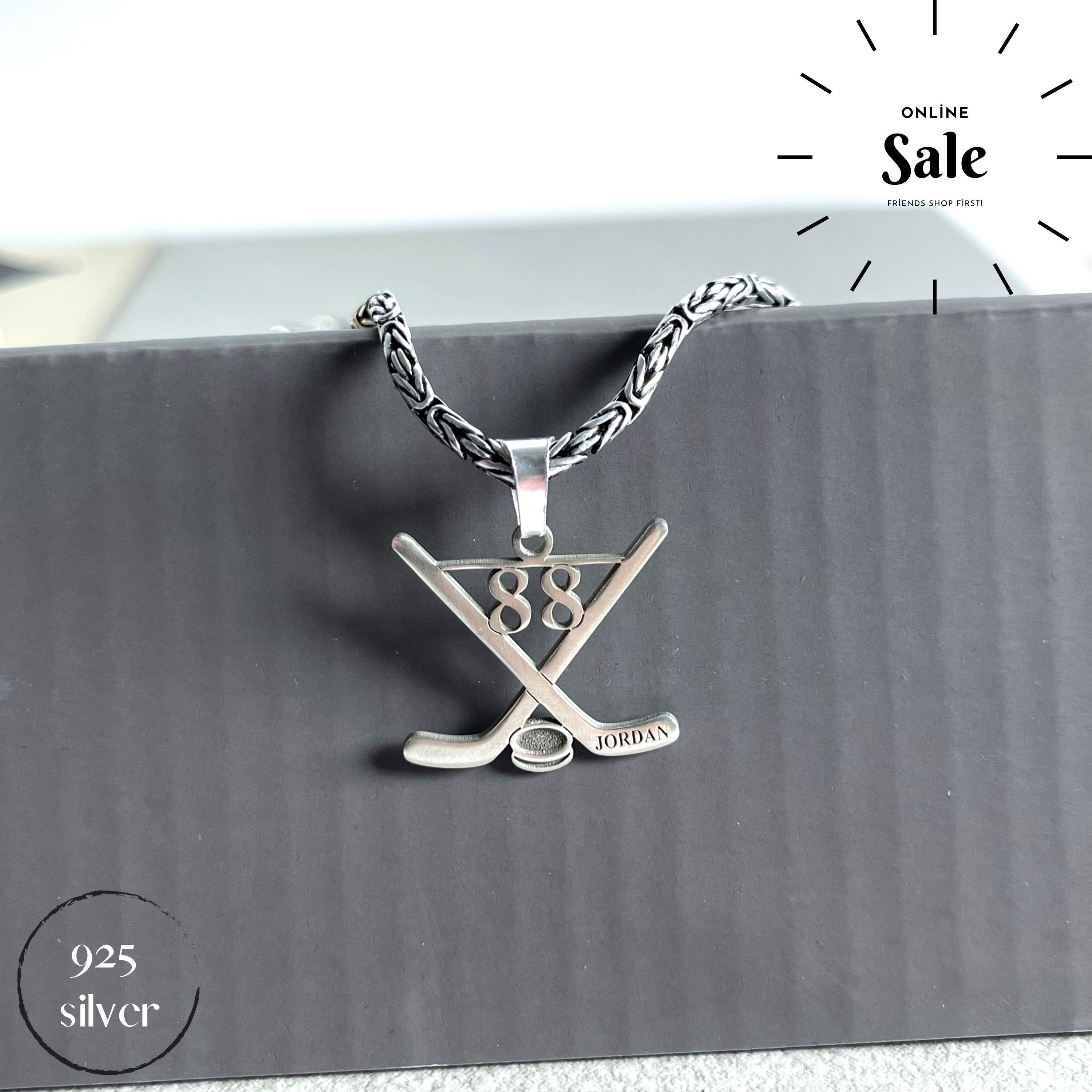 日本未入荷☆KING ICE☆The Hockey Sticks Necklace Hockey Mask Necklace | Hip Hop Pendants | King Ice