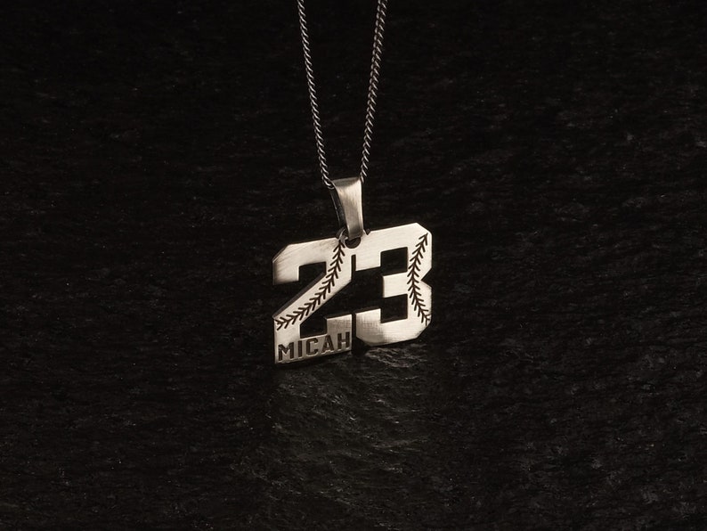 Baseball Sport Number Pendant Sport Men Jewelry Christmas Etsy