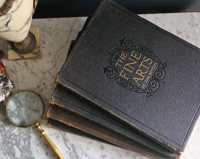 Featured listing image: Antique Fine Arts Book Set: 1907 National Art Society De Luxe Edition