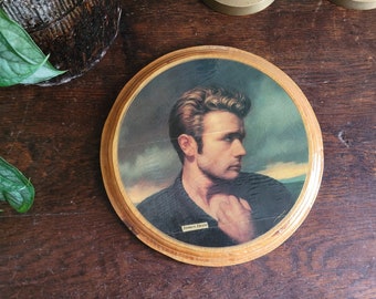 Vintage Decoupage James Dean Round Wall Art - Hobbiest Art
