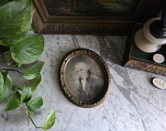 Antique Oval Framed Portrait of Joseph Haydin