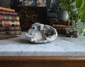 Crystal Destash - Druzy Statement Geode with Apophyllite, Chalcedony and Calcite Crysal