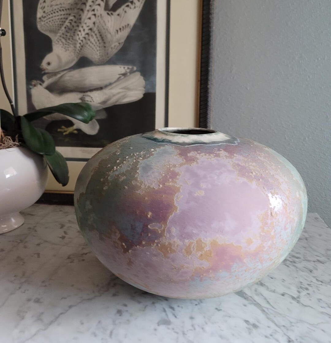 Vintage Large Ancient Sand Raku Pottery Vessel - Tony Evans Ceramics ...