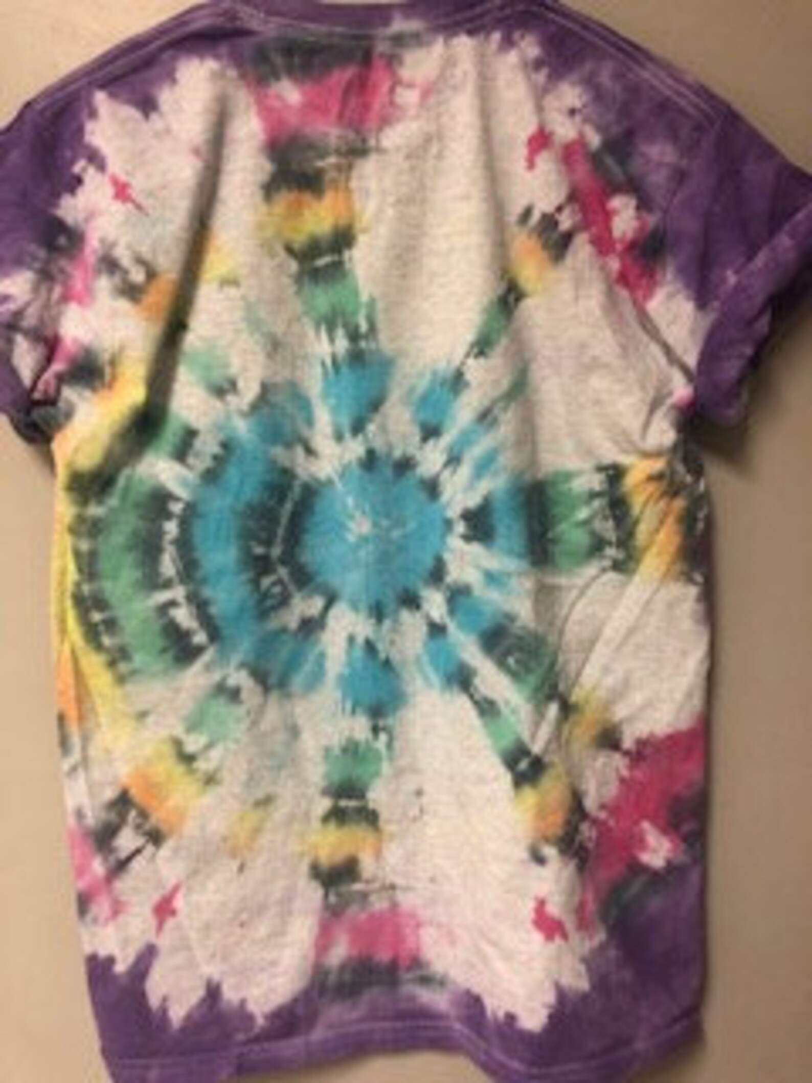 bullseye tie dye shirt