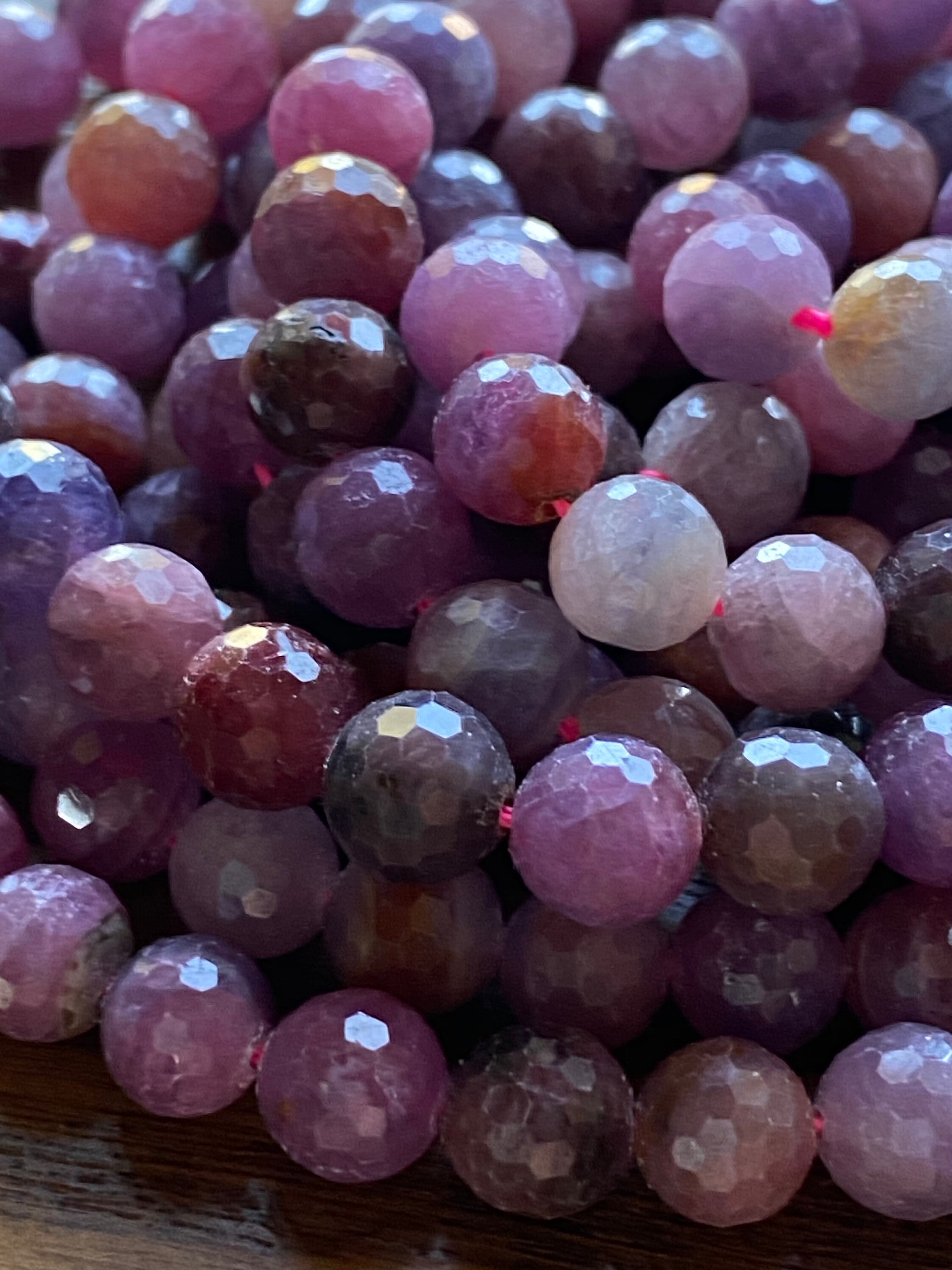 6 mm AAA High Quality Genuine Ruby Faceted Round Gemstone Etsy