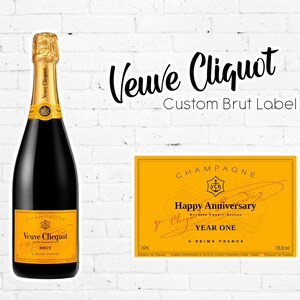 L121 Personalised Celebration Champagne Brut Custom Label ...