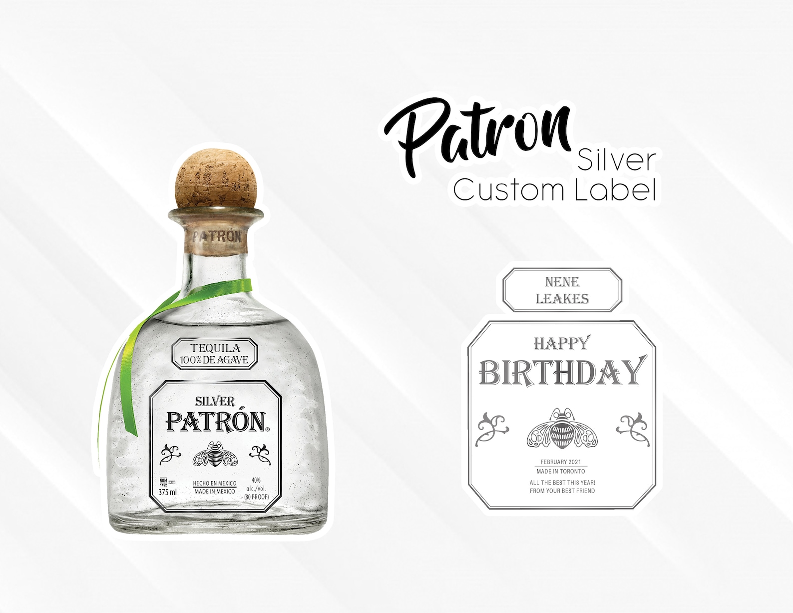 DIGITAL Patron Custom Label Print at Home Etsy