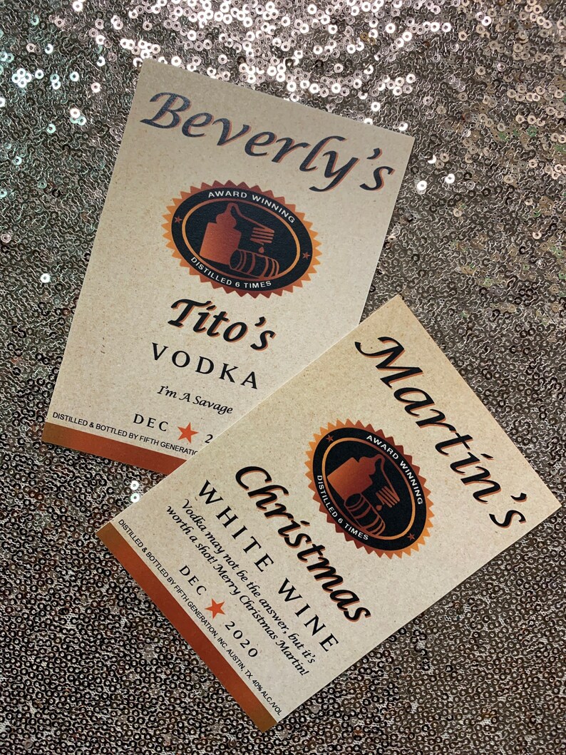 Tito's Vodka Label Printable