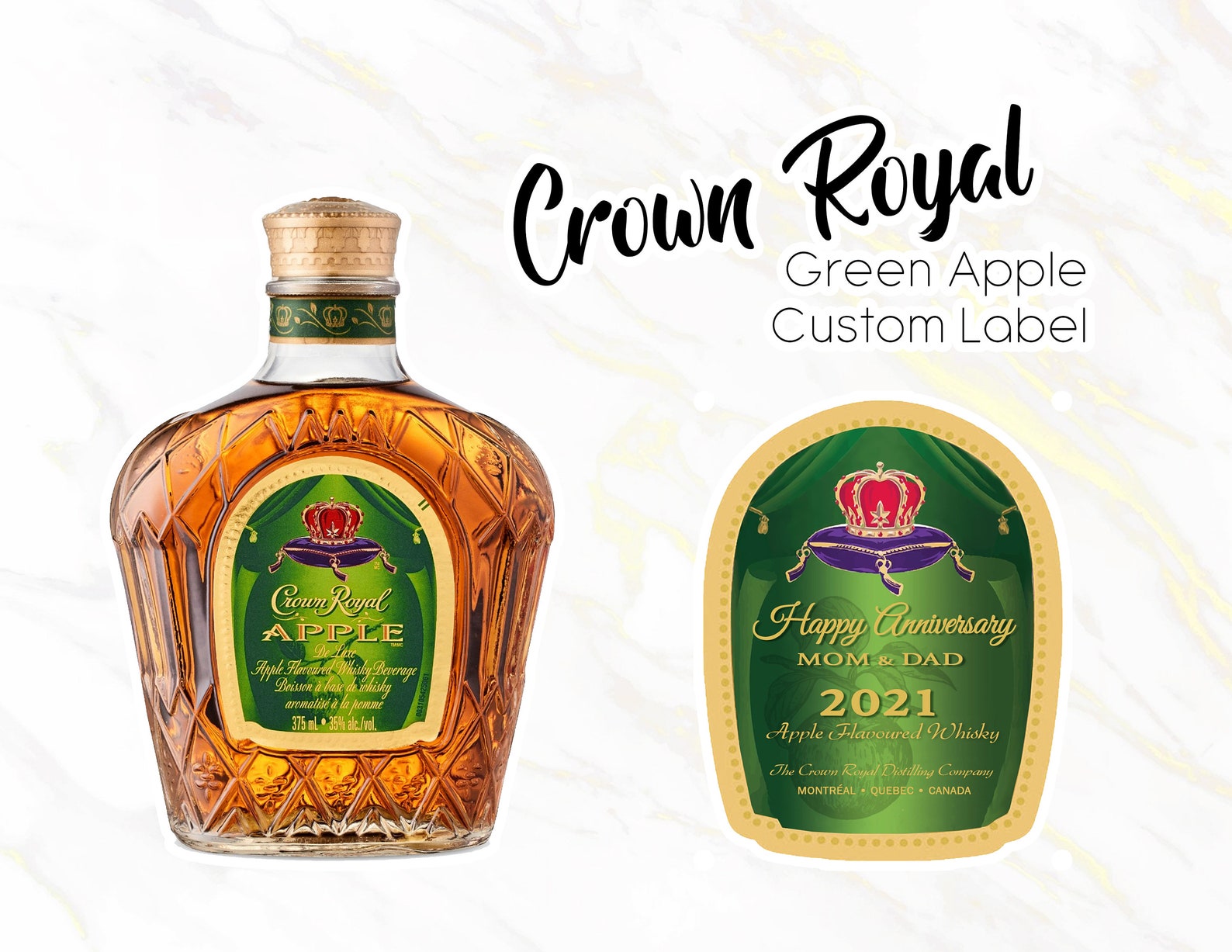 DIGITAL: Crown Royal Custom Label Imprimir en casa | Etsy