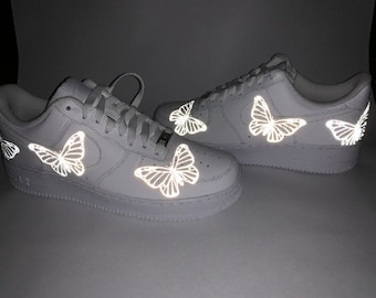 reflective butterfly air force 1 stickers