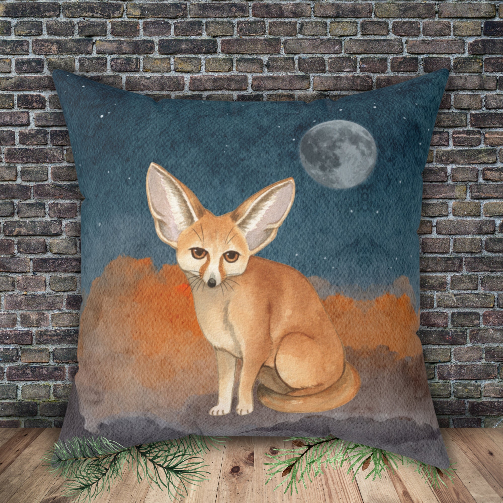 Fennec Fox Pillow Cover Fennec Fox Pillow Cover Only Etsy