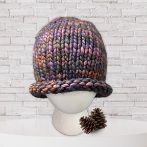 100% wool Hat | Warm Winter Hat | Malabrigo Rasta Knit Hat