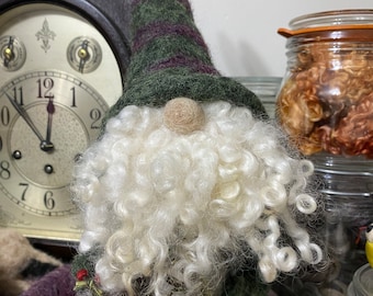 Gnome | Needle Felted Gnome | Hand Felted Wool | Felted Gnome Gift | Fiber Art