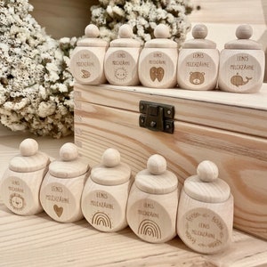 personalized wooden tooth box