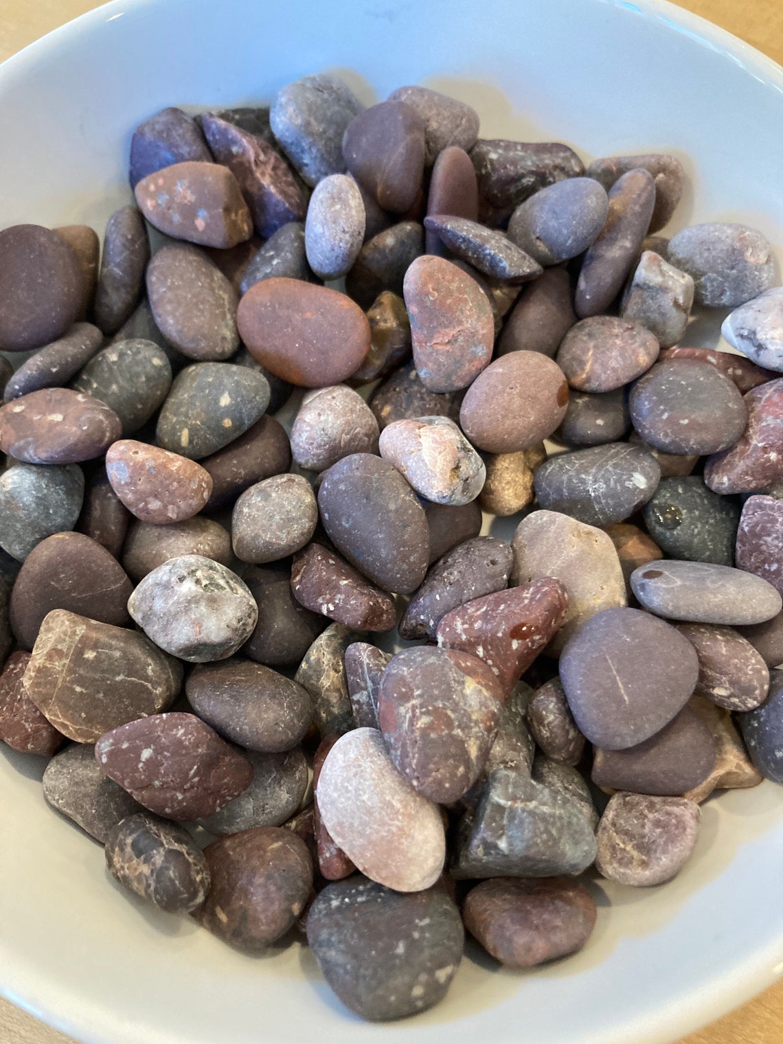 Purple Ocean Stones Sea Gravel Etsy