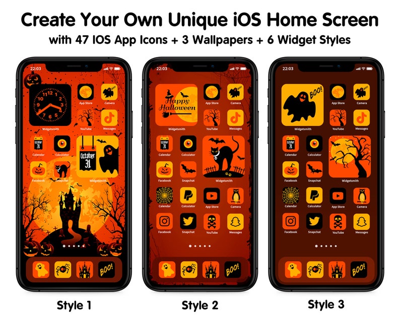 Halloween iOS 14 App Icons IOS14 Halloween Aesthetic Home Halloween iOS 14 App Icons IOS14 Halloween Aesthetic Home