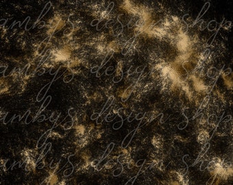 Papiers numériques grunge doré : textures métalliques noires (téléchargement numérique)