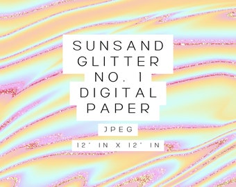 Texture pailletée rose et orange, papier numérique coucher de soleil (JPEG)