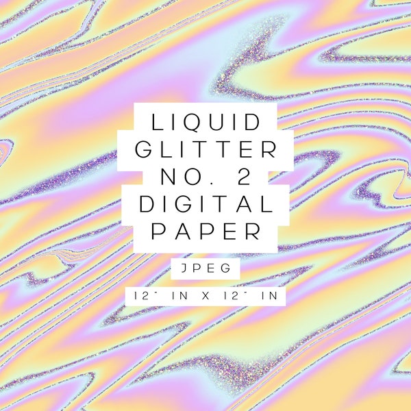 Liquid Glitter No. 2 Digital Paper, Pink and Gold Glitter, Wallpaper, Background, Branding Texture, JPEG, Single Aesthetic