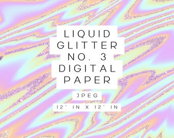 Papier numérique rose orange pailleté liquide, papier peint esthétique (téléchargement numérique)