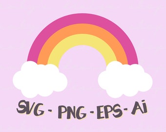 Mois de la fierté arc-en-ciel SVG : couleurs personnalisables, autocollant numérique (téléchargement numérique)