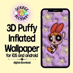 Powerpuff Girls Blossom Wallpaper: 2000s Nostalgia, iOS & Android (Digital Download)