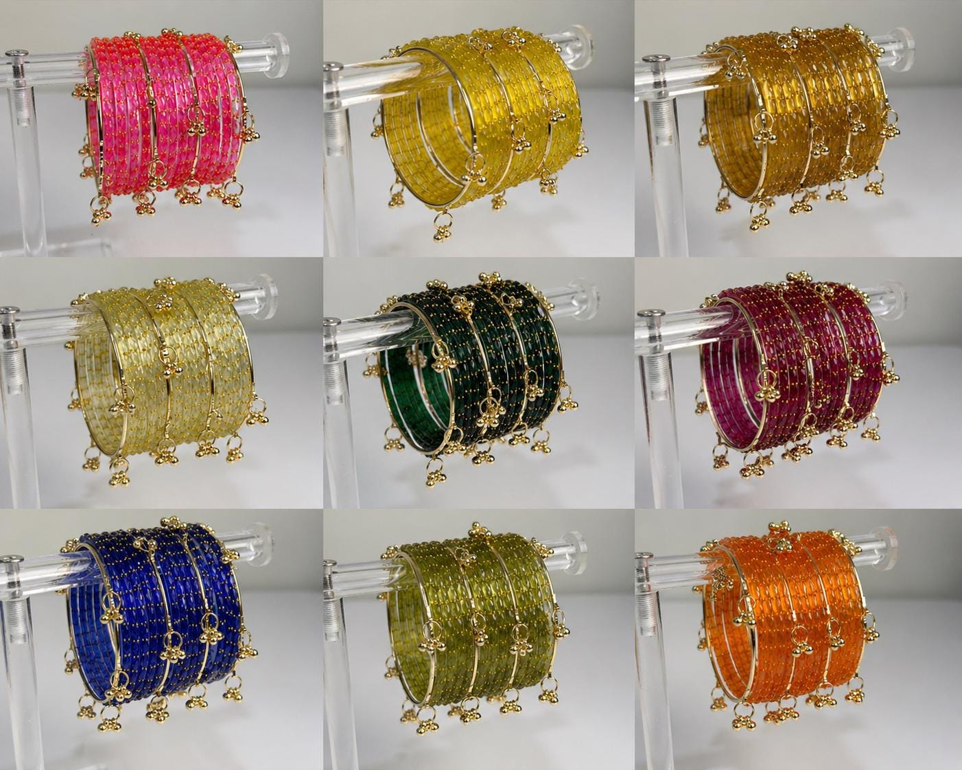 Kashmiri Ghungroo Chooriyan Indian Glass Bangles Rain Drop - Etsy