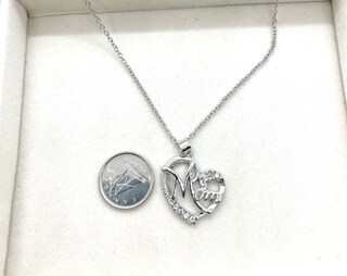 ECHOOY Collana Mamma E Bambino Con Pietra Di Luna - Ciondolo Cuore In Argento 925 - Regalo Festa Della Mamma