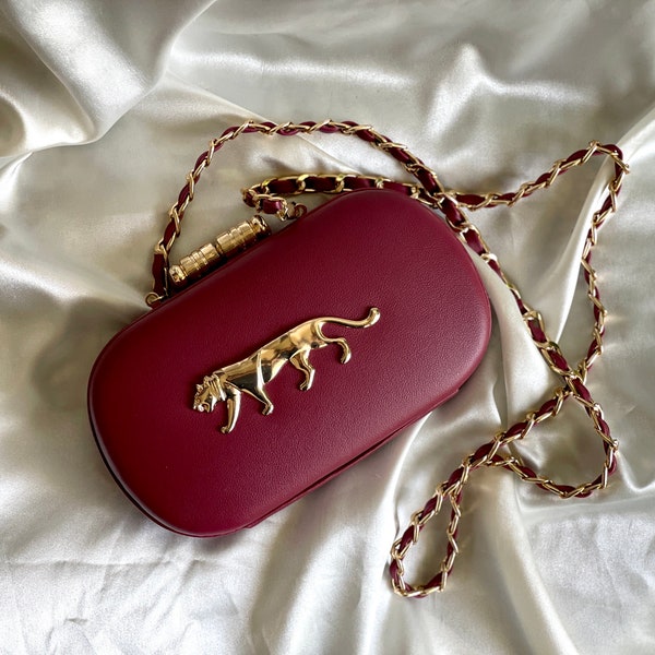 Sabyasachi Inspired Purse Indian Red Clutch Bridal Clutch Sabyasachi Bag Indian Bridal Purse Maroon Clutch Red and Gold