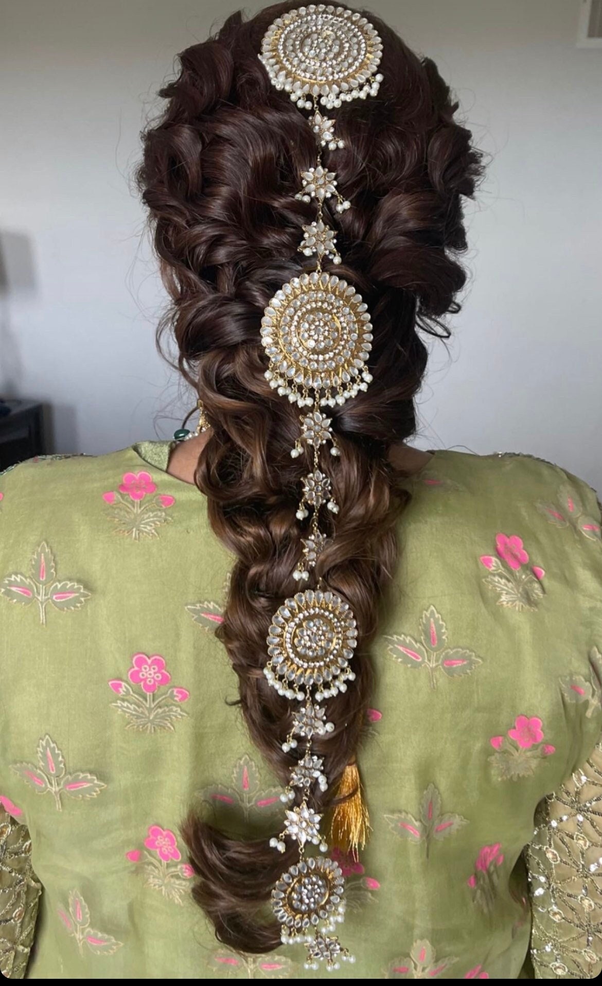 Parandi gold braid jewellery gotta parandi indian hair jewellery jaggo hair  jeweller Sangeet Hair Jewellery Gold Choti Jewellery