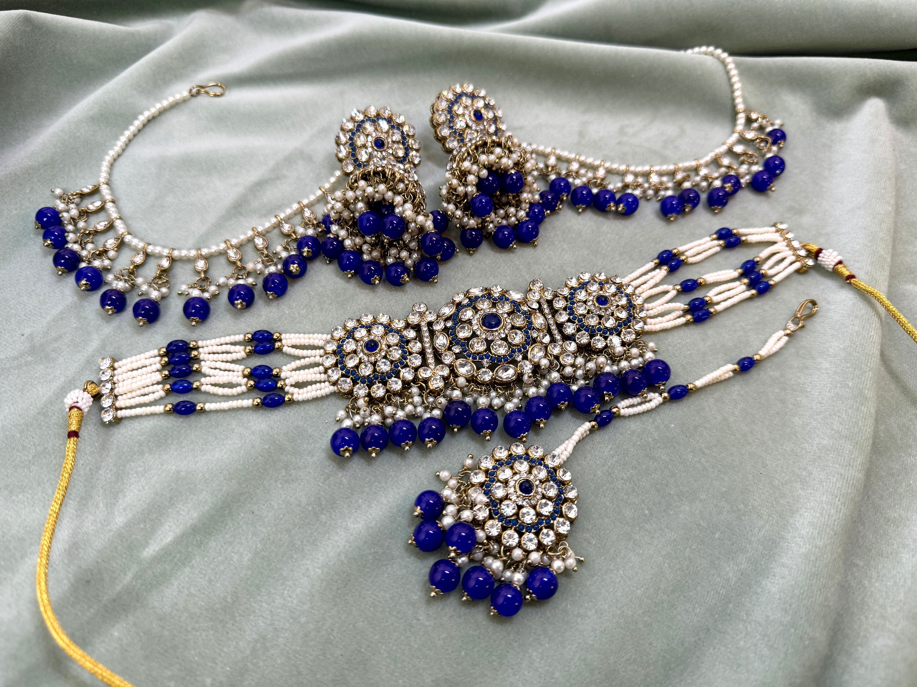 Royal Blue Necklace Etsy Canada