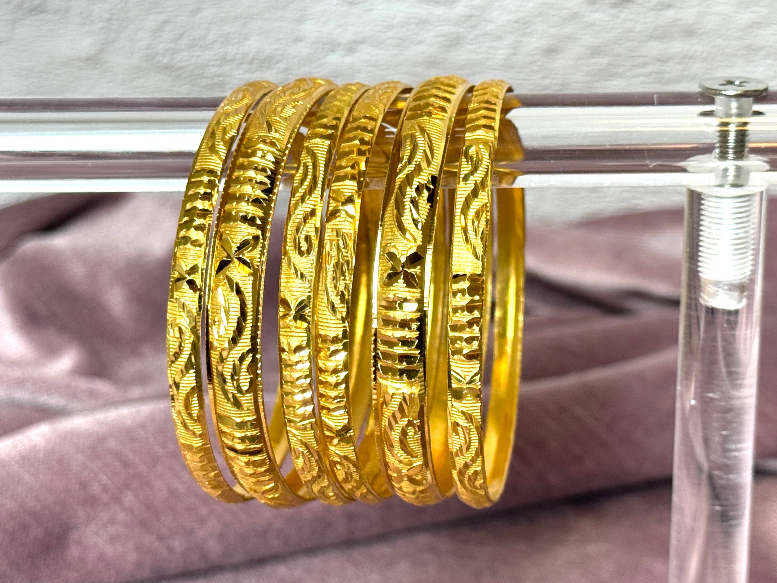Fake Gold Bangle Etsy