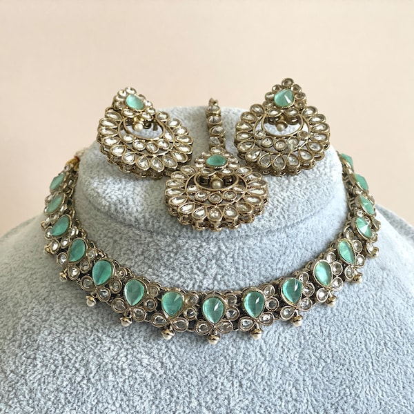 Light Indian Jewelry Set - Etsy UK