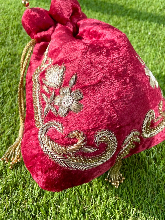 New Arrival of Velvet Large Wedding Purse Party Hand Vietnam | Ubuy