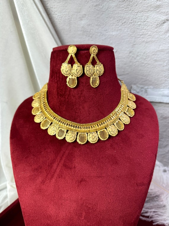 Gold necklace set 24 carat best sale