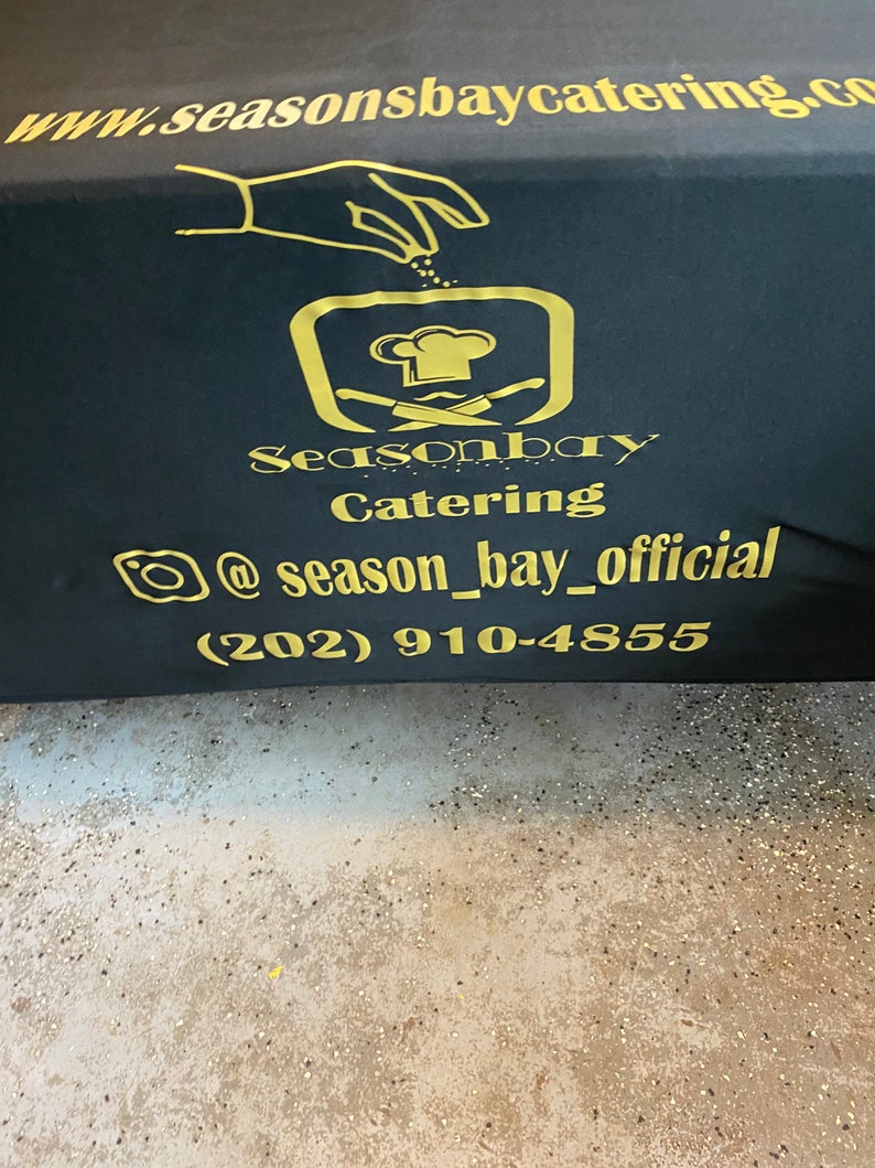 Custom Tablecloth With Business & Logo Etsy