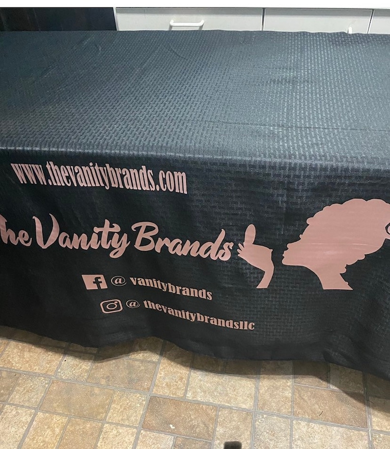 Custom Tablecloth With Business & Logo Etsy